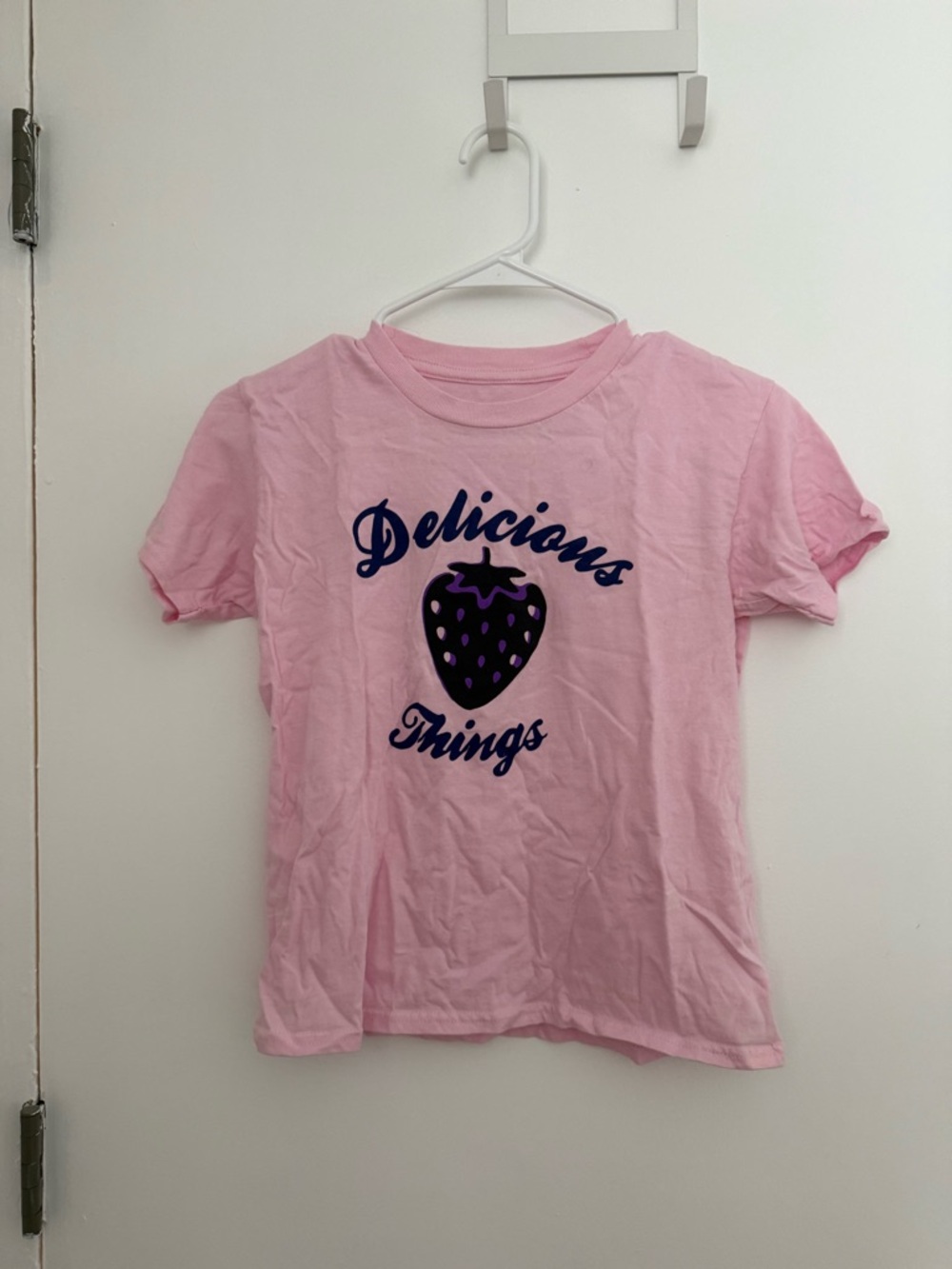 Wolf Alice Merch Pink 'Delicious Things' Strawberry Baby Tee